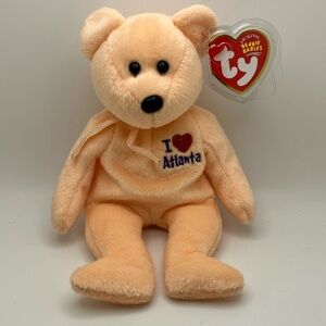 3/$30 | Ty Beanie Baby | Atlanta the Peach Bear Plush Toy